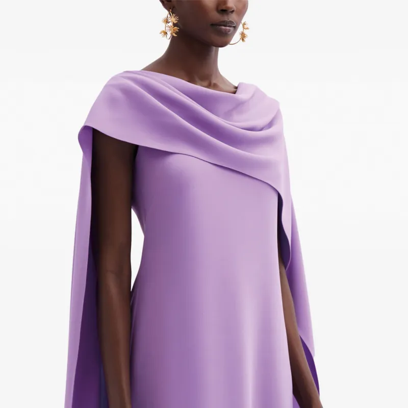 OSCAR DE LA RENTA Sleeveless Dress Women's Light Purple-4
