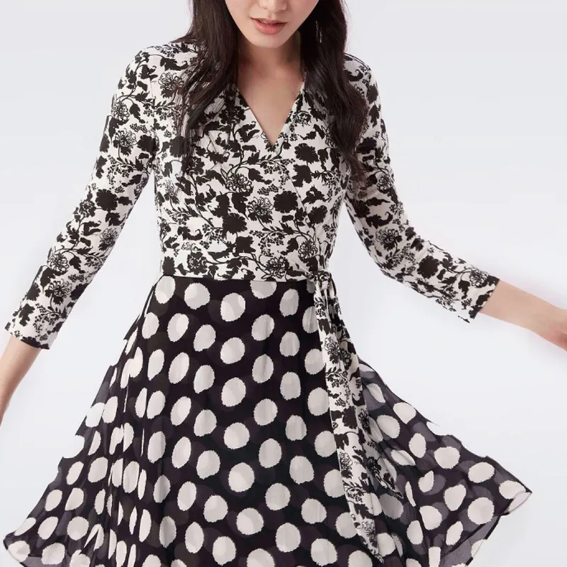 DVF Diane Von Furstenberg Long-Sleeved Dresses Women's Multicolor-4