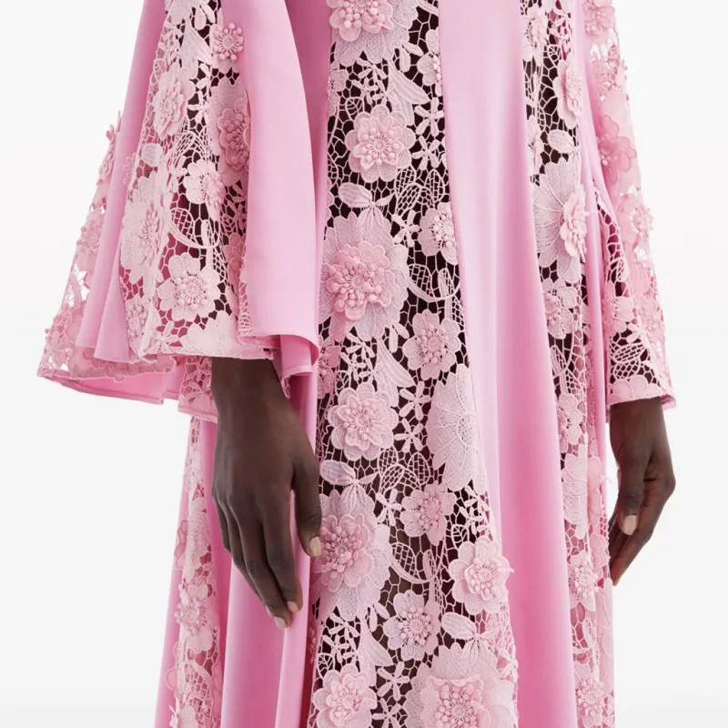 OSCAR DE LA RENTA SS24 Long-Sleeved Dresses Women's Pink-4