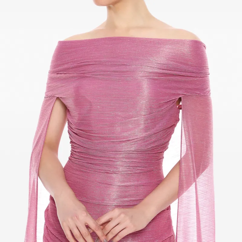 Talbot Runhof Short-Sleeved Dresses Women's Pink-3