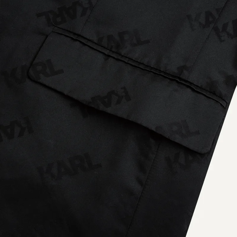 KARL LAGERFELD SS24 Business Suit Coat Men's Black-4
