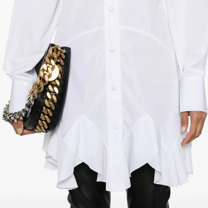 Stella McCartney Ruffled Mini Shirt Dress-4