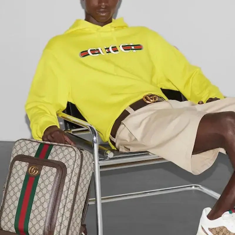 GUCCI Sweatshirts Men Yellow-4