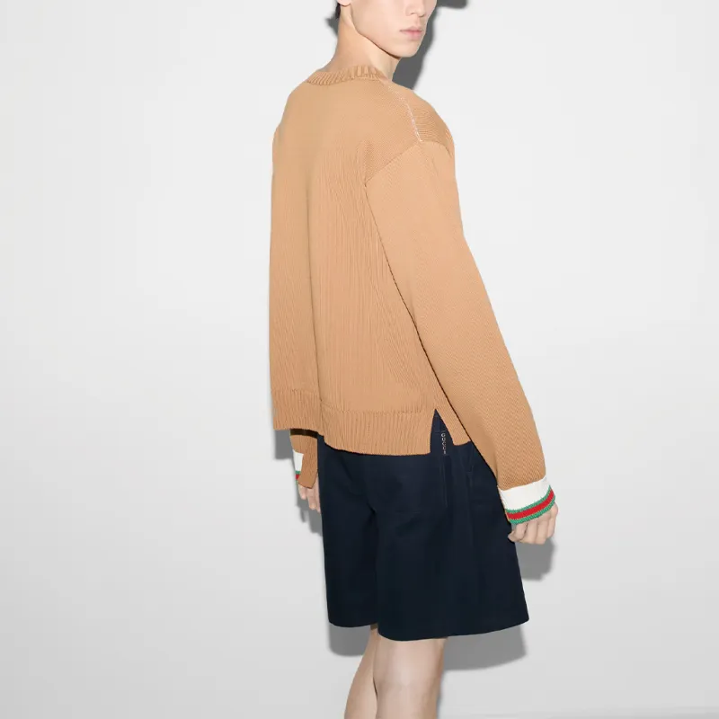 GUCCI Sweatshirts Men Beige-2