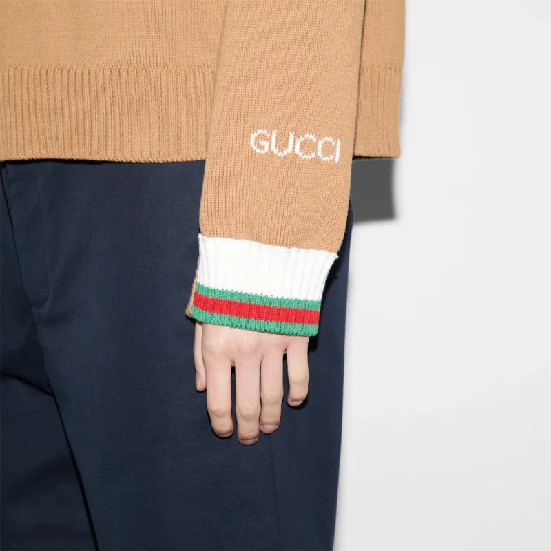 GUCCI Sweatshirts Men Beige-4