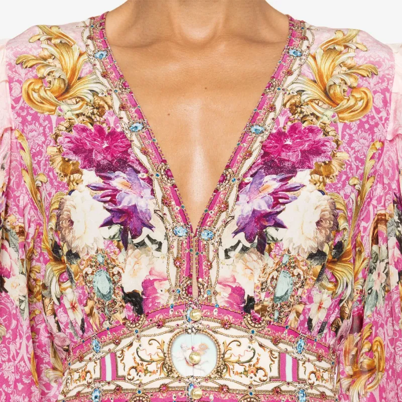 Camilla Fresco Fairytale-print Silk Dress-4