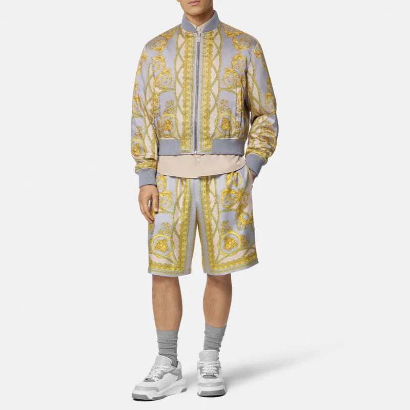 VERSACE La Coupe Des Dieux Zipped Bomber Jacket-1