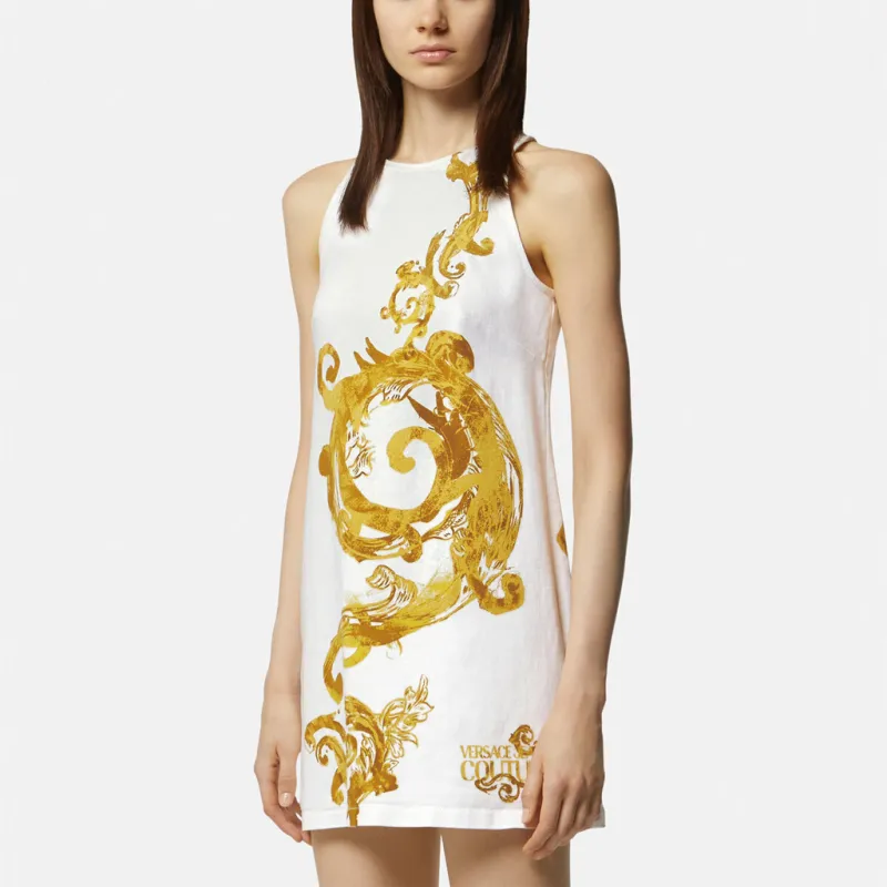 VERSACE JEANS COUTURE Sleeveless Dress Women's White-3