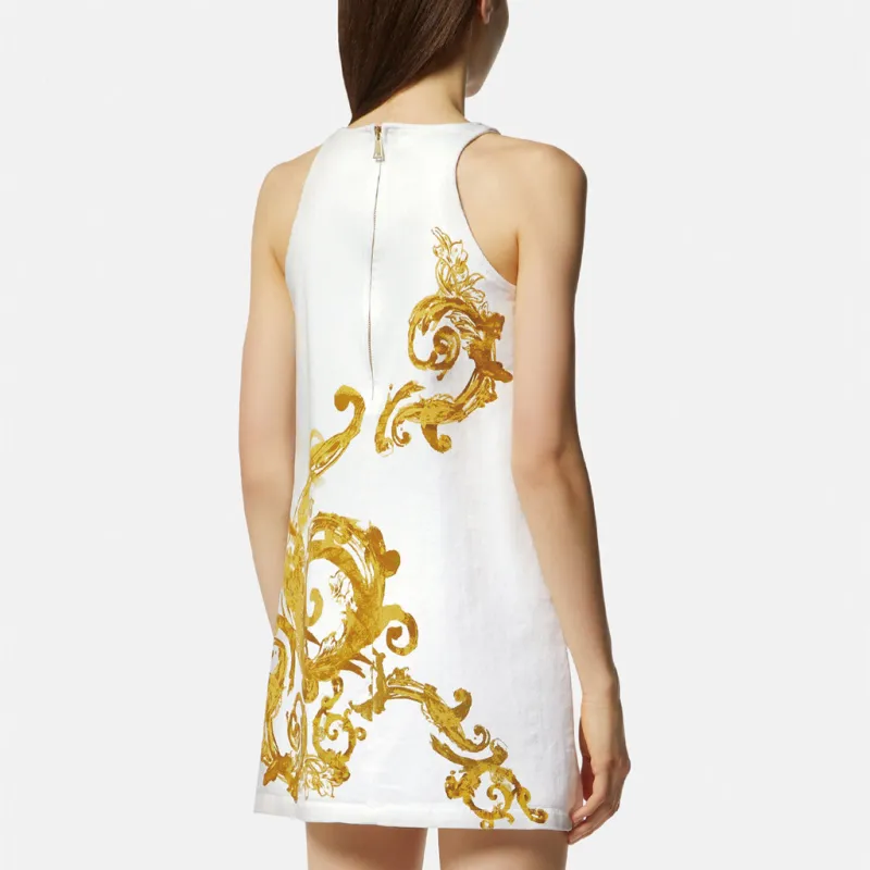 VERSACE JEANS COUTURE Sleeveless Dress Women's White-2