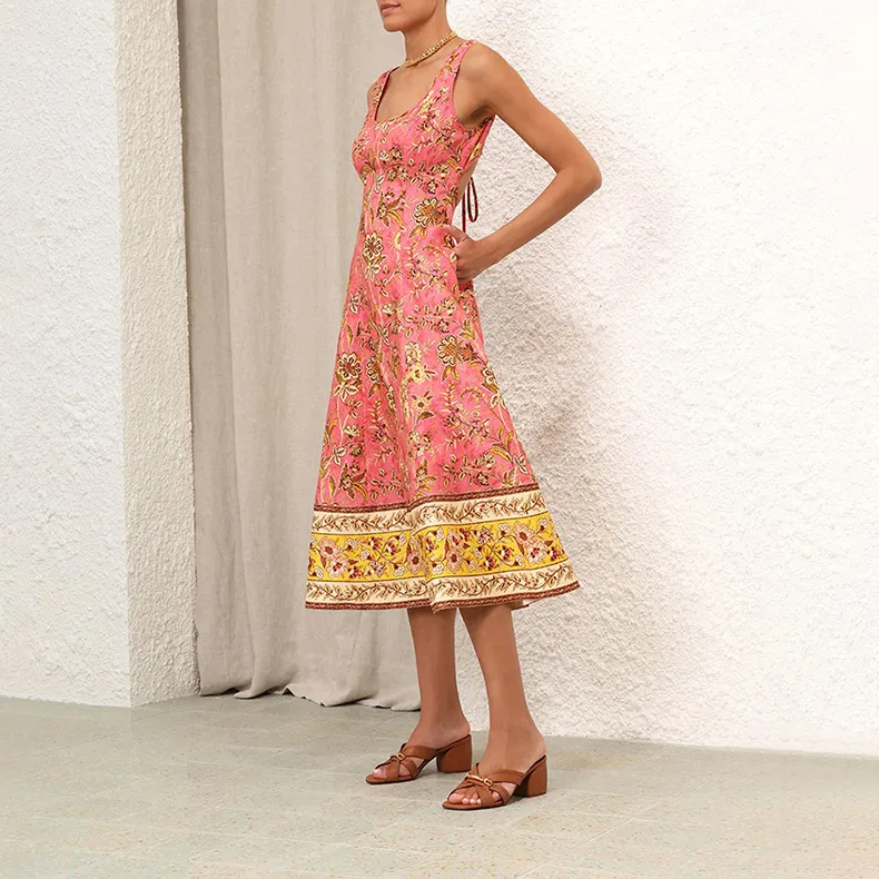 Zimmermann SS24 Sleeveless Dress Women's Pink-2