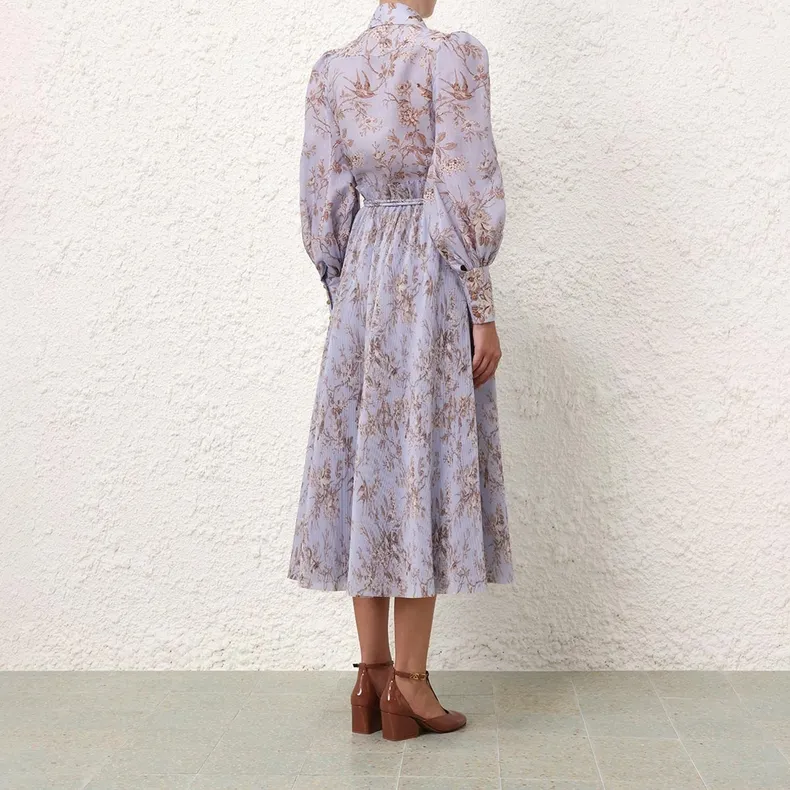 Zimmermann SS24 Casual Long Skirts Women's Blue-4