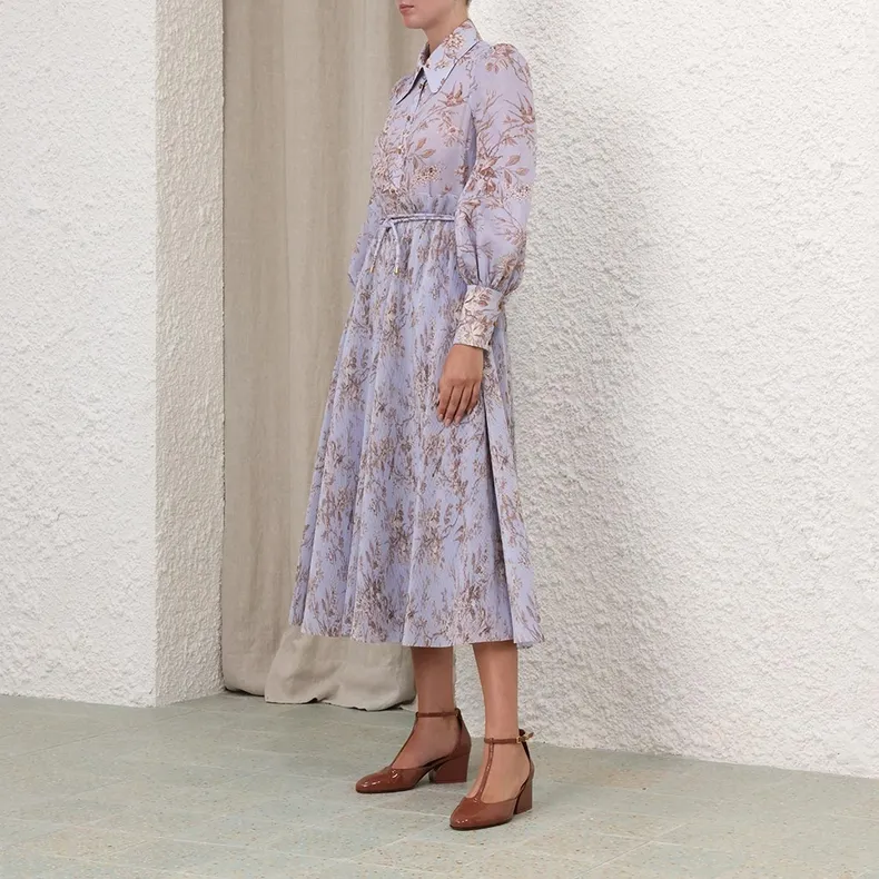 Zimmermann SS24 Casual Long Skirts Women's Blue-2