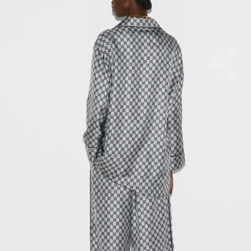GUCCI GG-print Silk Shirt-3