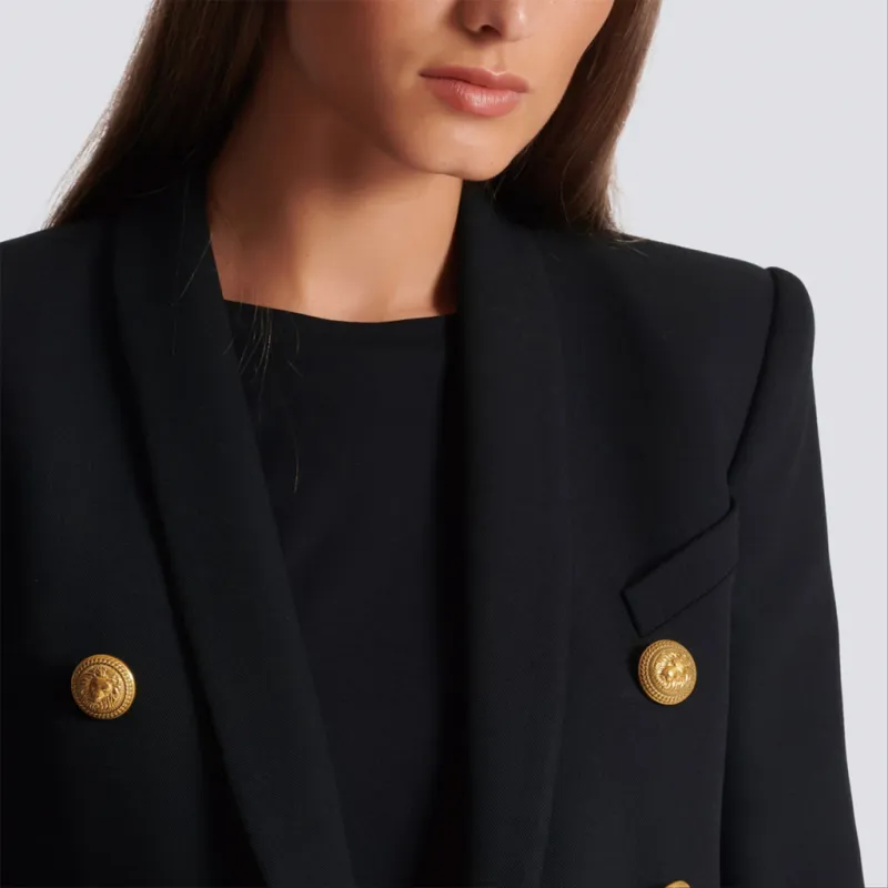 BALMAIN Double breasted Wool Blazer-5
