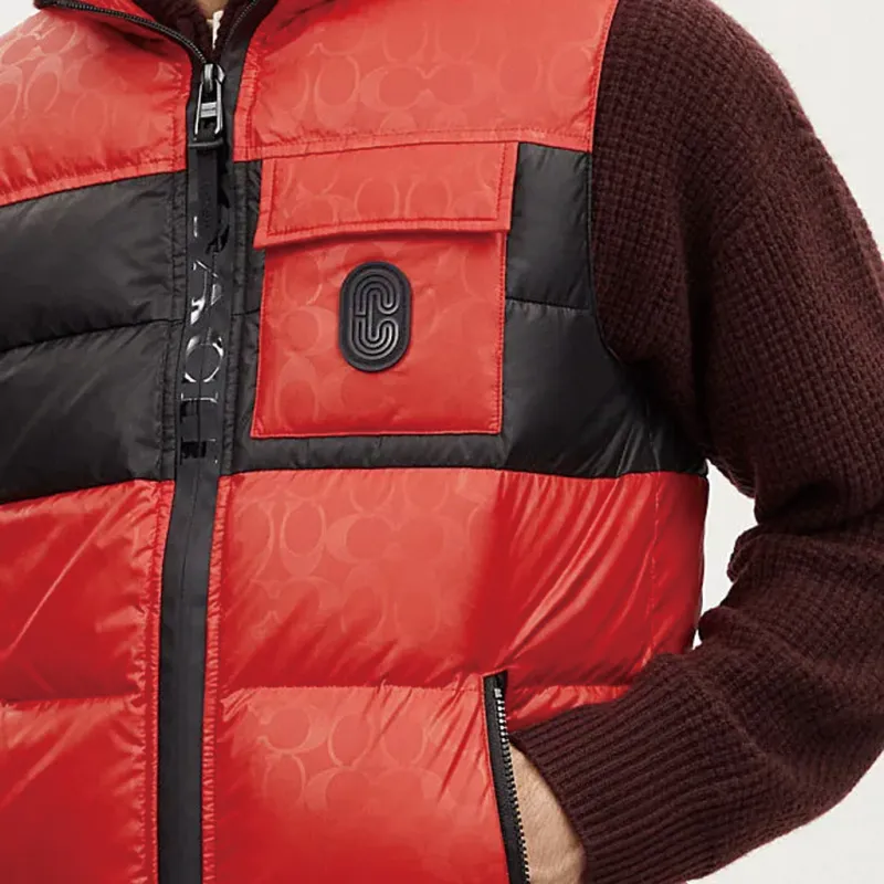 COACH FW23 Down Jacket Men's Red-3