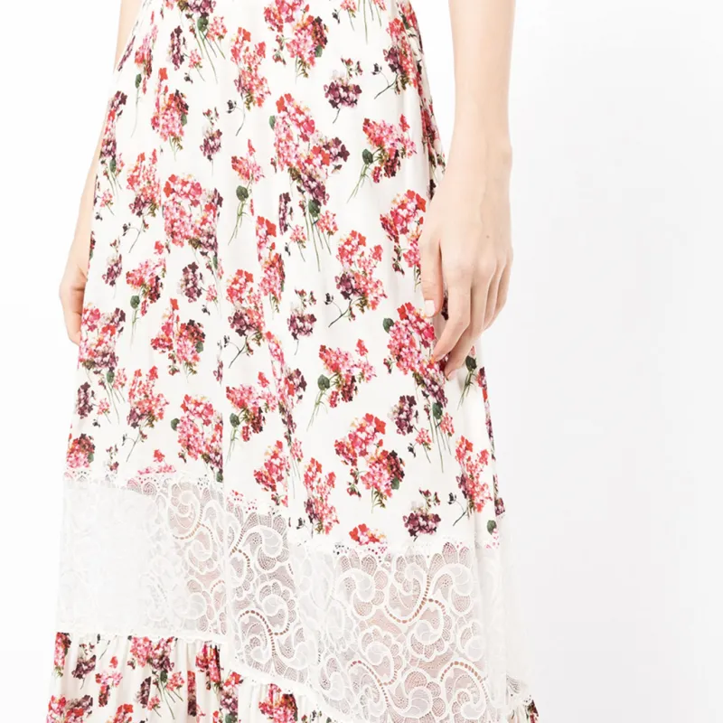 Antonio Marras Maxi Floral lace Skirt-3
