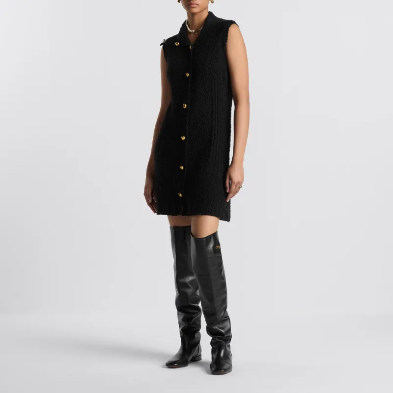 DIOR FW24 Sleeveless Dress Women's Black-5