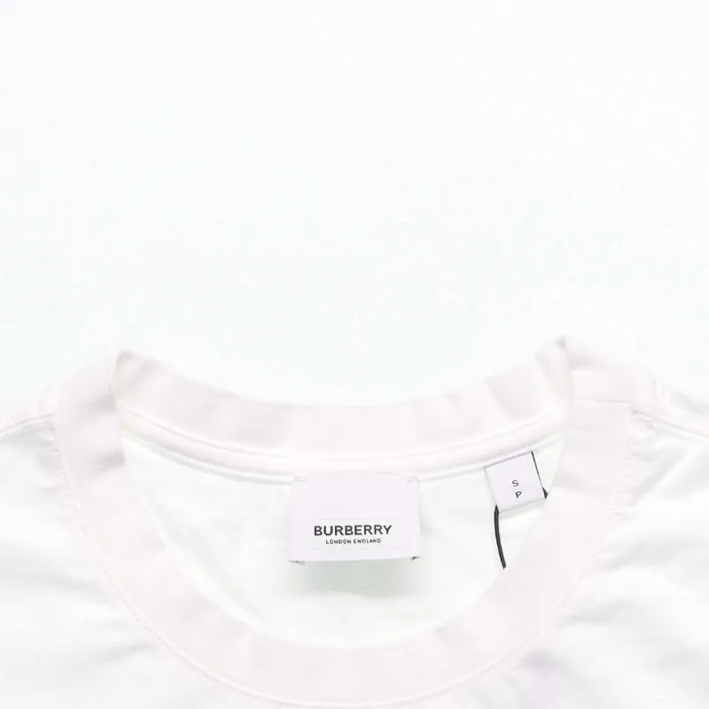 Burberry Monogram T Shirt Unisex White-5