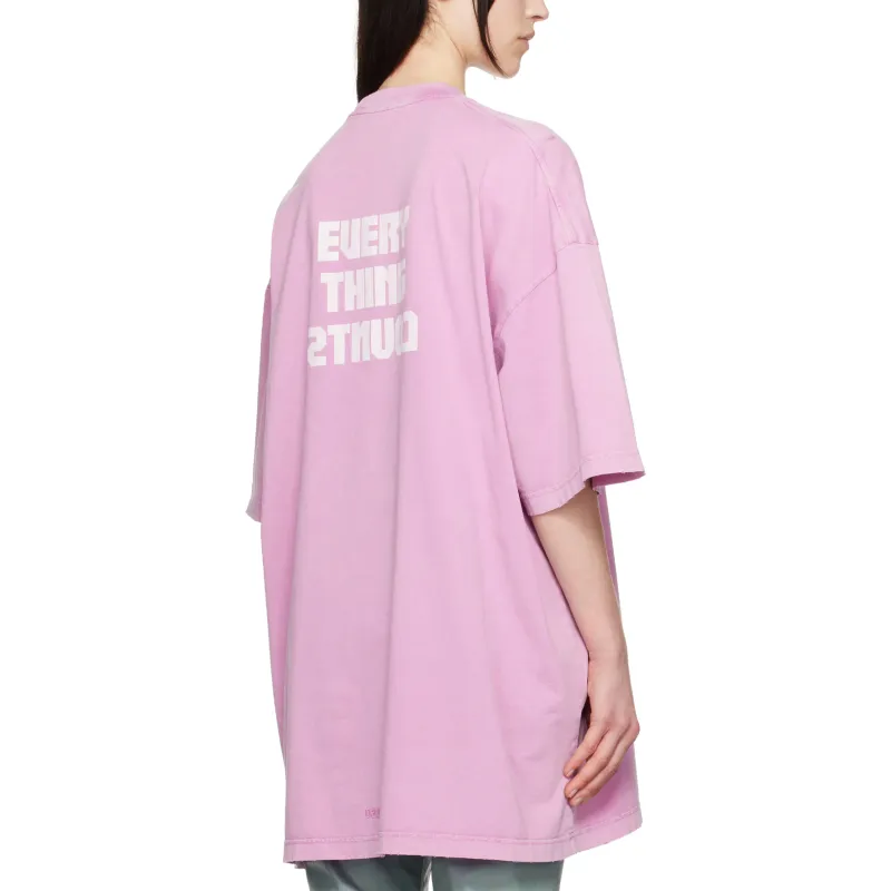 032c Point Zero Oversized T Shirt 'Faded Pink'-1