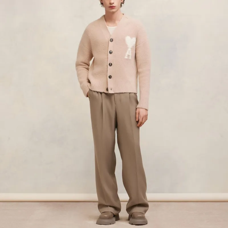 AMIPARIS Cloudy Wool Ami De Coeur Cardigan-1