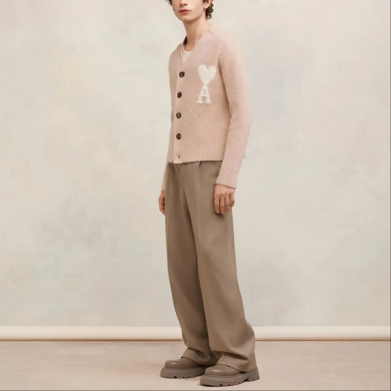 AMIPARIS Cloudy Wool Ami De Coeur Cardigan-4