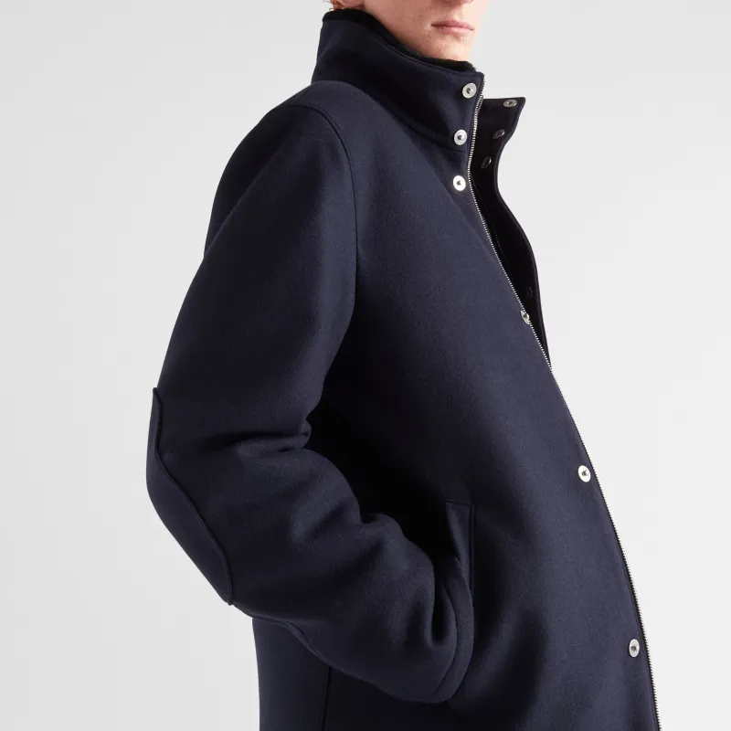 PRADA Triangle logo Wool blend Jacket-4