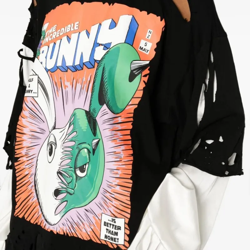 NATASHA ZINKO The Incredible Bunny Cotton T shirt-4