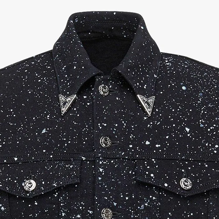MCM Denim Jackets Men Black-2
