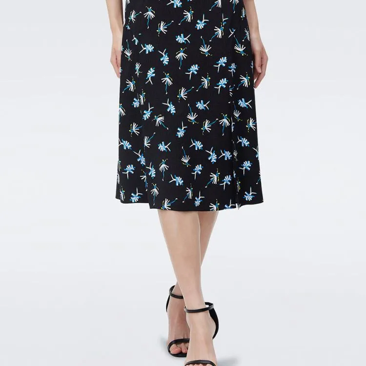 DVF Diane Von Furstenberg SS23 Long-Sleeved Dresses Women's Black-4