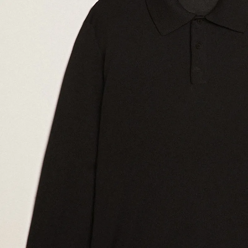 Golden Goose Long sleeve Knitted Polo Shirt-4