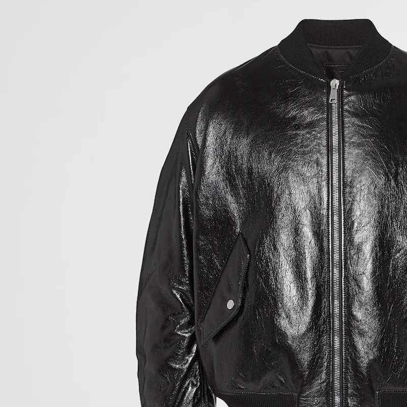 PRADA Nappa Leather Bomber Jacket-4