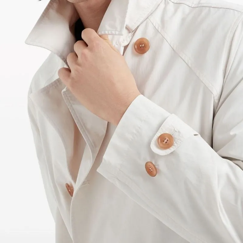Brunello Cucinelli FW23 Trench Coat Men's Ecru-4