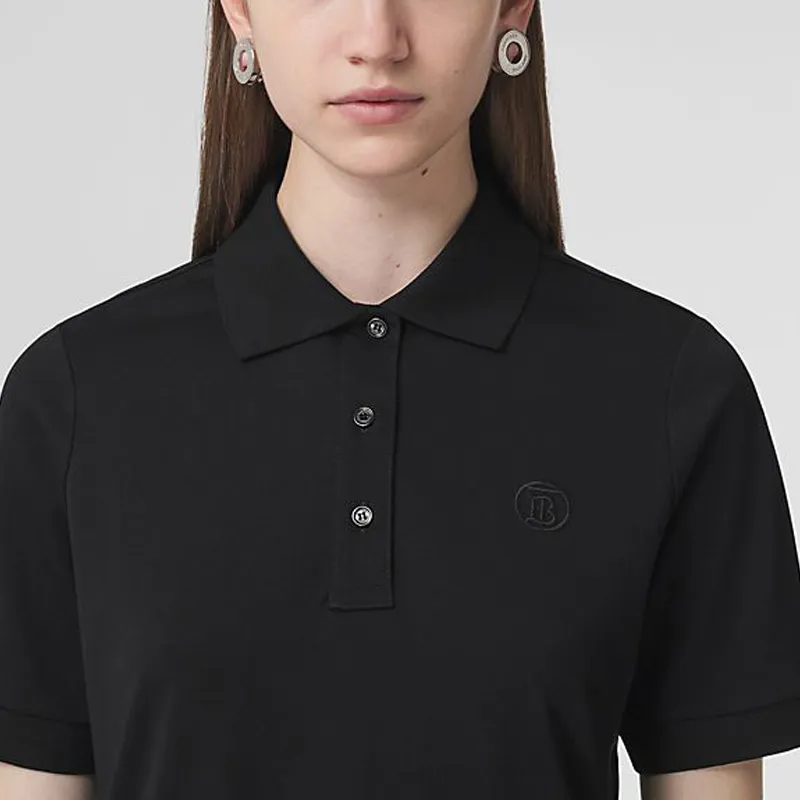 Burberry Tb Monogram Cotton Polo Shirt-3