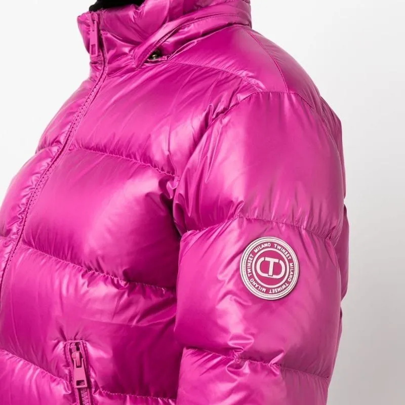 Twinset Duck-feather Hooded Puffer Jacket-5