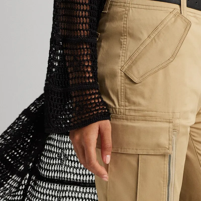 Ralph Lauren SS24 Cargo Pants Women's Birch Brown-4