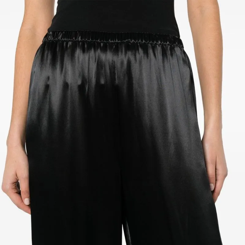 Ferragamo Wide leg Satin Trousers-4
