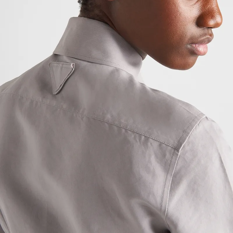 PRADA SS23 Shirt Women's Gray White Steel-4