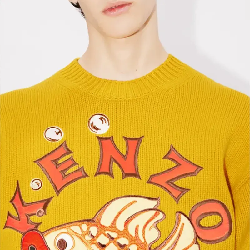 KENZO Sweaters Men Yellow-4