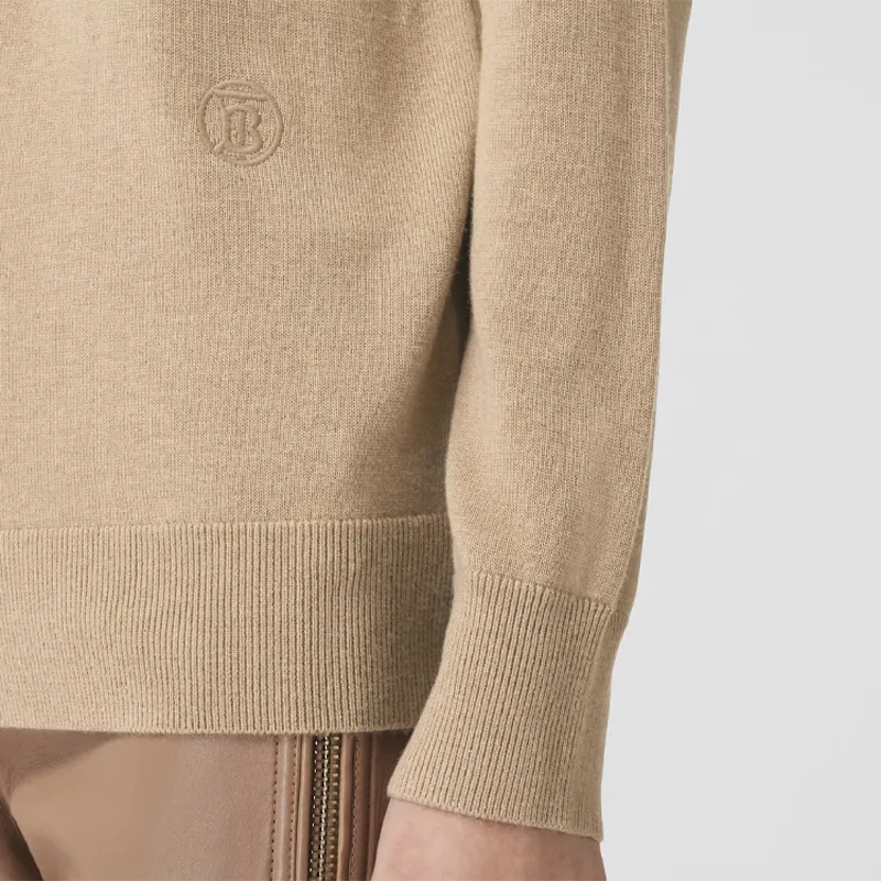 Burberry Stripe Detail Cashmere Jumper-5