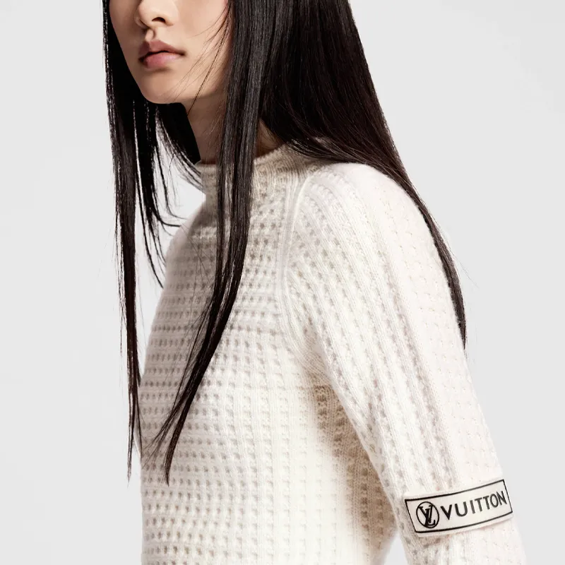 Lv Waffle Knit Pullover-1