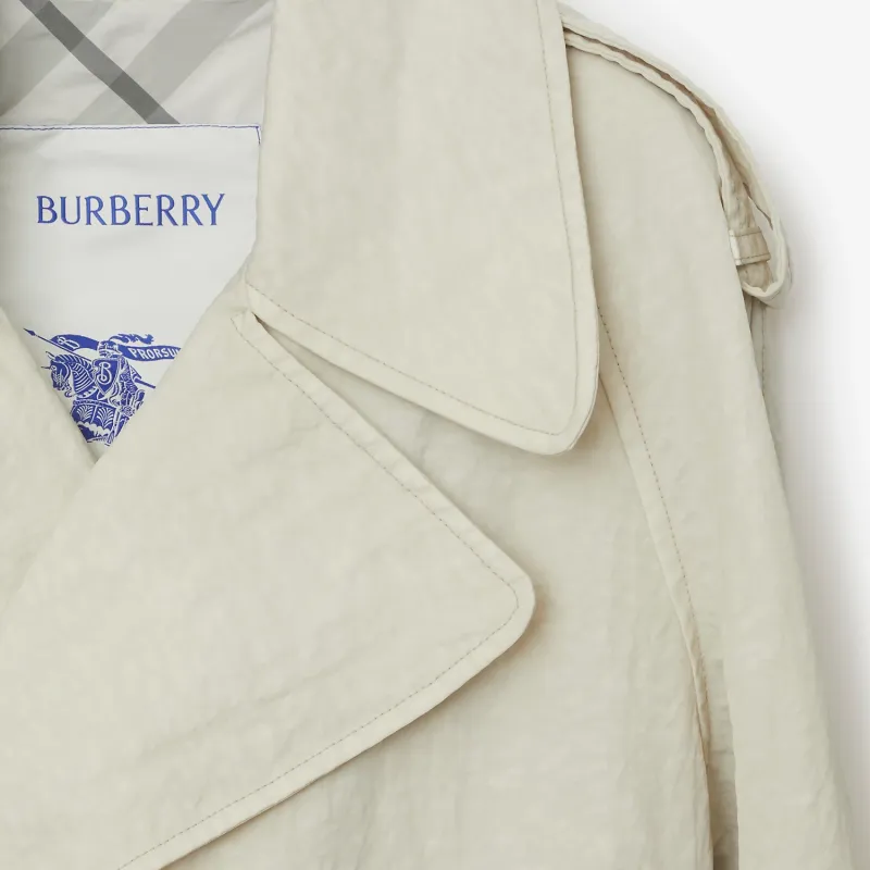Burberry Double Breasted Belted Trench Coat-5