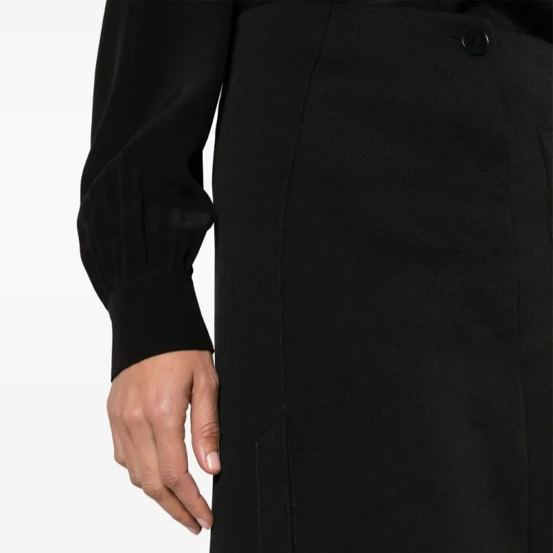 Lanvin Pleated Tailored Midi Skirt-4
