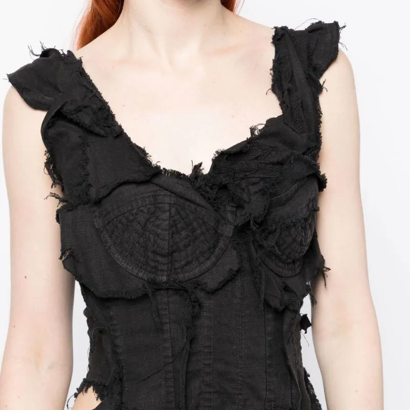 NATASHA ZINKO Tank Tops Women's Black-4