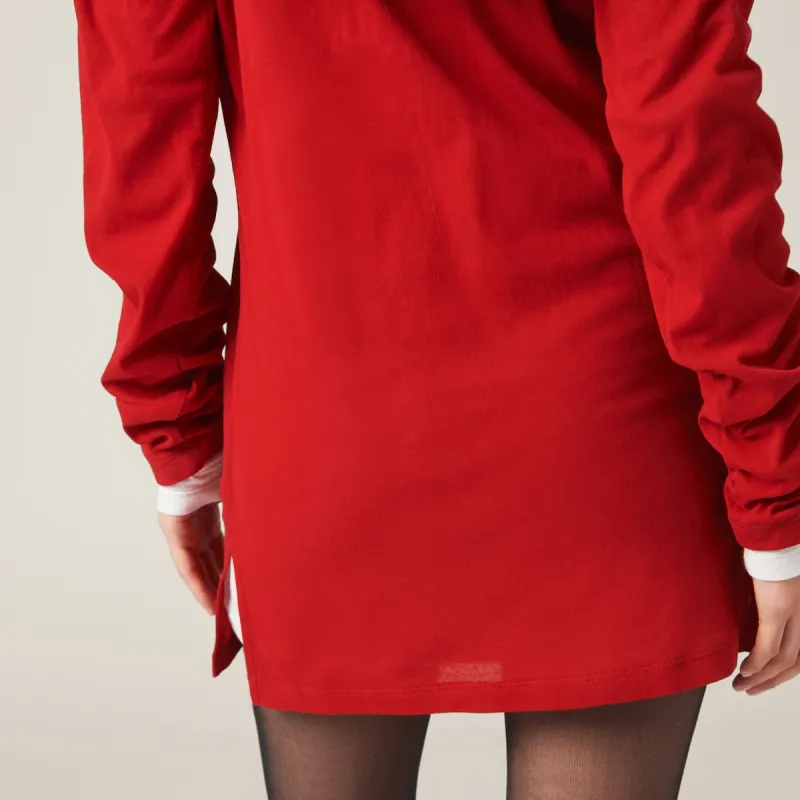 MIU MIU Long Sleeved Dress Women's Red-3