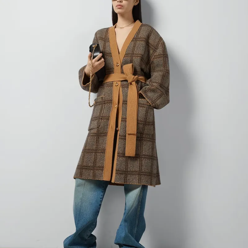 GUCCI Reversible Checked Cardigan-3