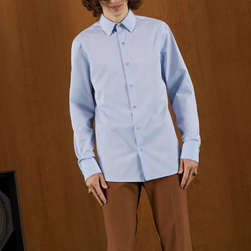 GUCCI Shirts Men Light Blue-1