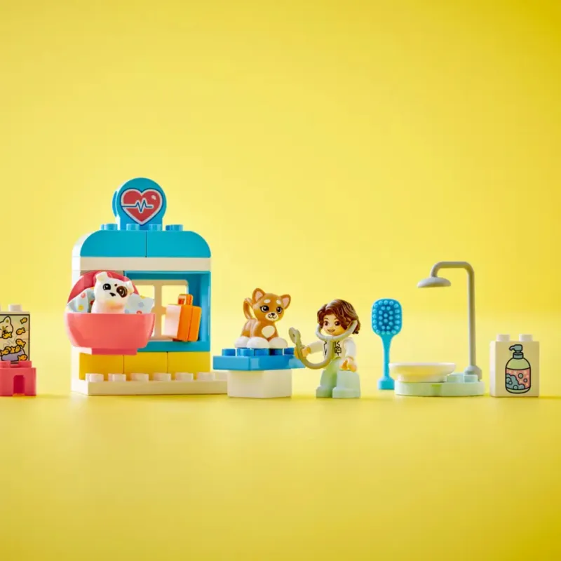 LEGO Collection Visit A Pet Clinic Building Blocks 28pcs 1 Piece Figure 10438-4