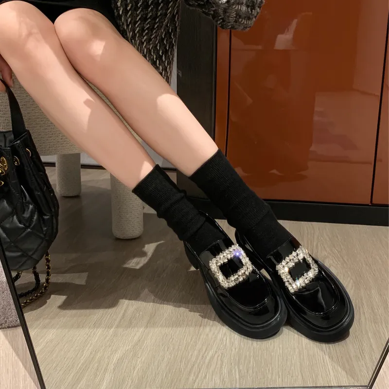 CHRISTINE SHEII Siu Siu Loafers 4cm Women's Black-3
