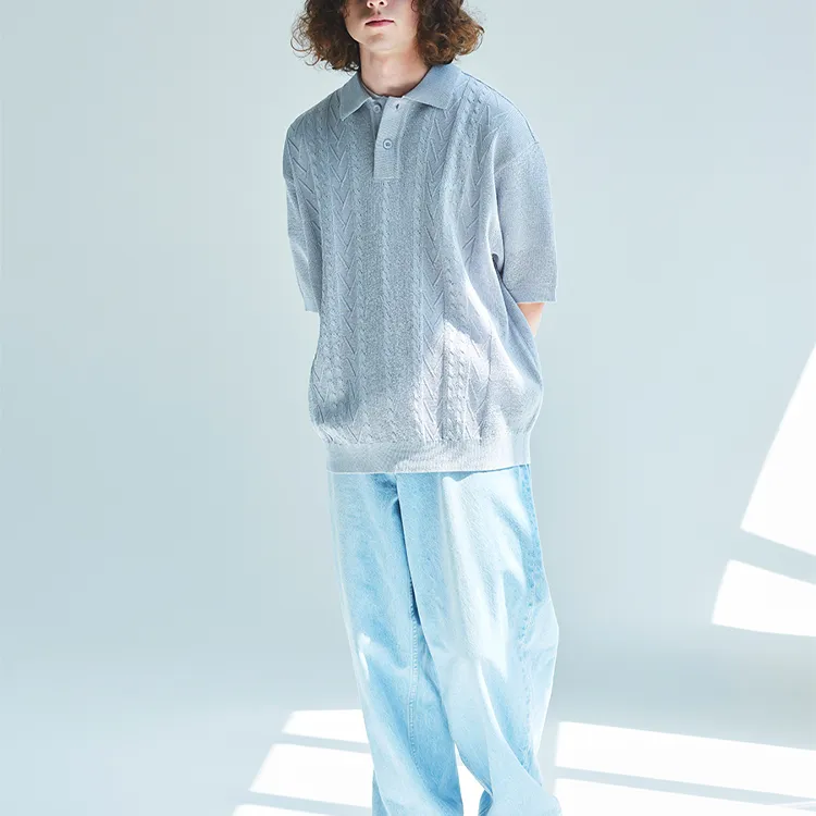 COVERNAT SS23 Polo Shirt Unisex Gray-3