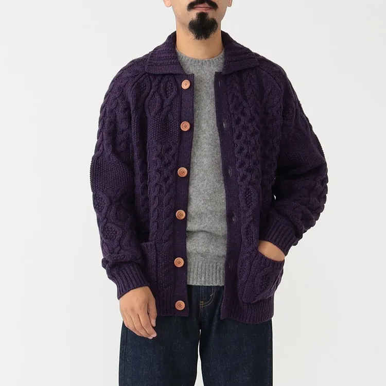 Beams PLUS Sweater Unisex Purple-3
